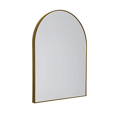 Nepravilno stensko ogledalo MAXLIGHT Mirror Round, W0386, brušeno zlato
