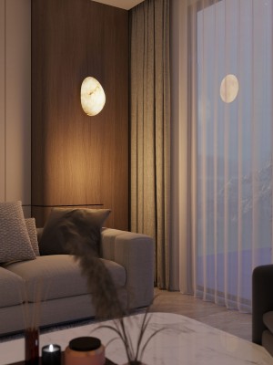 Stenska svetilka Maxlight Nuvia 5W, W0397, kremna