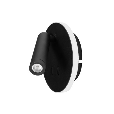 Stenska svetilka Maxlight Lux, W0432, črna