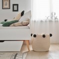 Otroška postelja SWING, 200x90 cm, bela/naravna