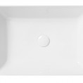 Pravokotni nadpultni umivalnik FIESTA, 50x30 cm, bela sijaj