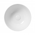 Okrogli nadpultni umivalnik LENA M, 33 cm, bela sijaj