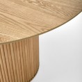 Okrogla miza LOPEZ, 120 cm, naravni hrast