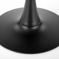 Okrogla miza OLMO, 90 cm, oreh/črna