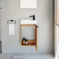 Kopalniška omarica z umivalnikom Fika, zlati hrast