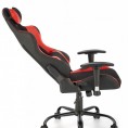 Gaming stol DRAKE, rdeča/črna