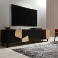 TV omarica ETNA, 200 cm, črna/craft hrast