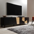 TV omarica ETNA, 200 cm, črna/craft hrast