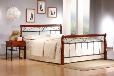 Zakonska postelja VERONICA 160x200 cm, češnja