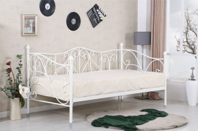 Enojna postelja Sumatra 90x200 cm, bela