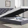 Zakonska postelja ANNABEL 160x200 cm, siva