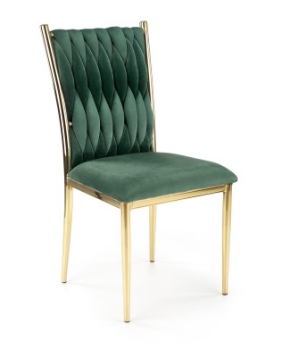 Jedilni stol K436, zelena/zlata