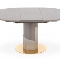 Raztegljiva miza MUSCAT, sivi marmor/svetlo siva/zlata
