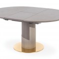 Raztegljiva miza MUSCAT, sivi marmor/svetlo siva/zlata