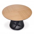 Okrogla miza MIYAKI, naravni hrast/črna