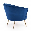 Fotelj AMORINITO, temno modra/zlata