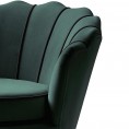 Fotelj ANGELO, temno zelen/črna