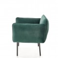Fotelj BRASIL, temno zelena/črna