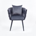 Stol/fotelj AVATAR II, siva/črna