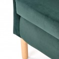 Fotelj CLUBBY II, temno zelena/lesene noge