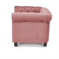 Fotelj ERIKSEN, roza/črna