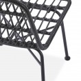 Jedilni stol K401, črna/siva