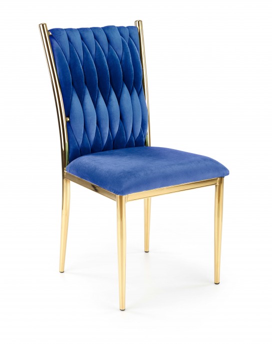 Jedilni stol K436, mornarsko modra/zlata