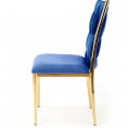 Jedilni stol K436, mornarsko modra/zlata