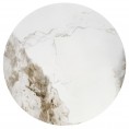 Klubska mizica CECILIA, marmor/siva/zlata