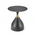Klubska mizica SCALITA, črni marmor/črna/zlata