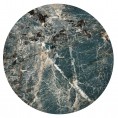 Klubska mizica MORENA, zeleni marmor/črna/ zlata