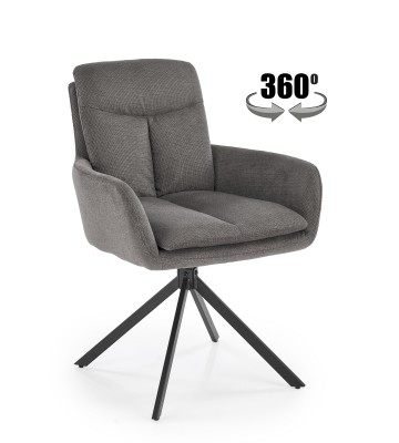 Vrtljiv jedilni stol K536, siva