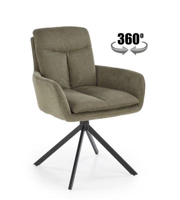 Vrtljiv jedilni stol K536, olivna