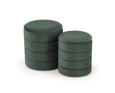 Set dveh taburejev PACHO, temno zelena