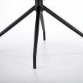 Jedilni stol K523, eko usnje, siva/črna