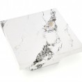 Klubska mizica MONOLIT, beli marmor