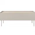 Klubska mizica DESIN, 120 x 45 cm, kašmir/hrast nagano