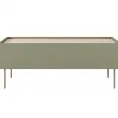 Klubska mizica DESIN, 120 x 45 cm, olivna/hrast nagano