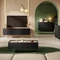 TV omarica DESIN, 170 cm, črna/hrast nagano