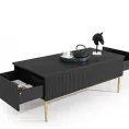 Klubska mizica NICOLE, 120 x 60 cm, črna