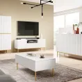 TV omarica NICOLE, 150 cm, z odprtim delom, bela