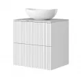 Viseča omarica za umivalnik NICOLE, 60 cm, bela