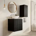Viseča omarica za umivalnik NICOLE, 60 cm, črna