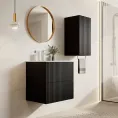 Stenska kopalniška omarica NICOLE, 70 cm, črna