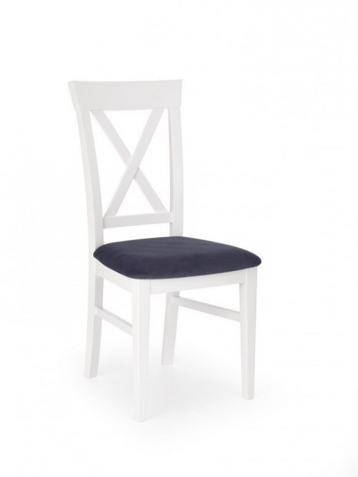 Jedilni stol Bergamo, bela/modra