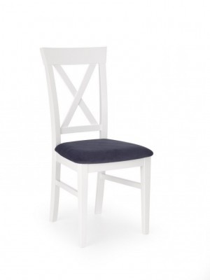 Jedilni stol Bergamo, bela/modra
