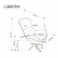 Fotelj LOBSTER, cimet