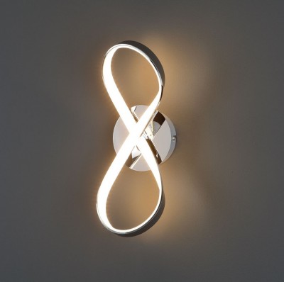 Stenska LED svetilka INFINITY W1590, krom
