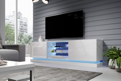 LED osvetlitev TV omarice QIU 200, modra