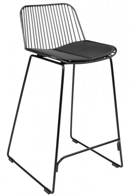 Barski kovinski stol MILES 76 cm, črna